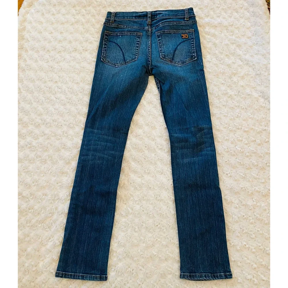 Joe's Jeans Distressed Paint Splattered Dark Denim Jeans - Picture 4 of 8